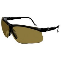 Honeywell S3201X Uvex By Sperian Genesis Safety Glasses With Black Frame And Espresso Polycarbonate Uvextreme Anti-Fog Lens